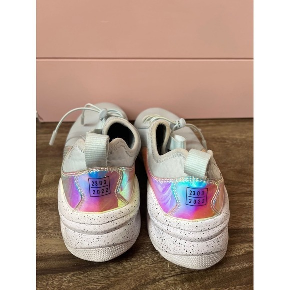 Clove Light Blue Holographic Limited Edition Nursing Tennis Shoes - Picture 6 of 9